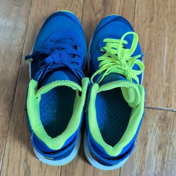 Nike LeBron 8 V2 Low Sprite Blue & Neon Green Athletic Basketball Shoes - Picture 5 of 13